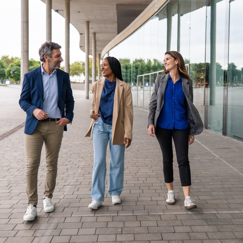 3 People Walking - Full Front 3