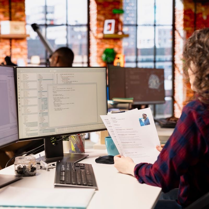 Person at Computer