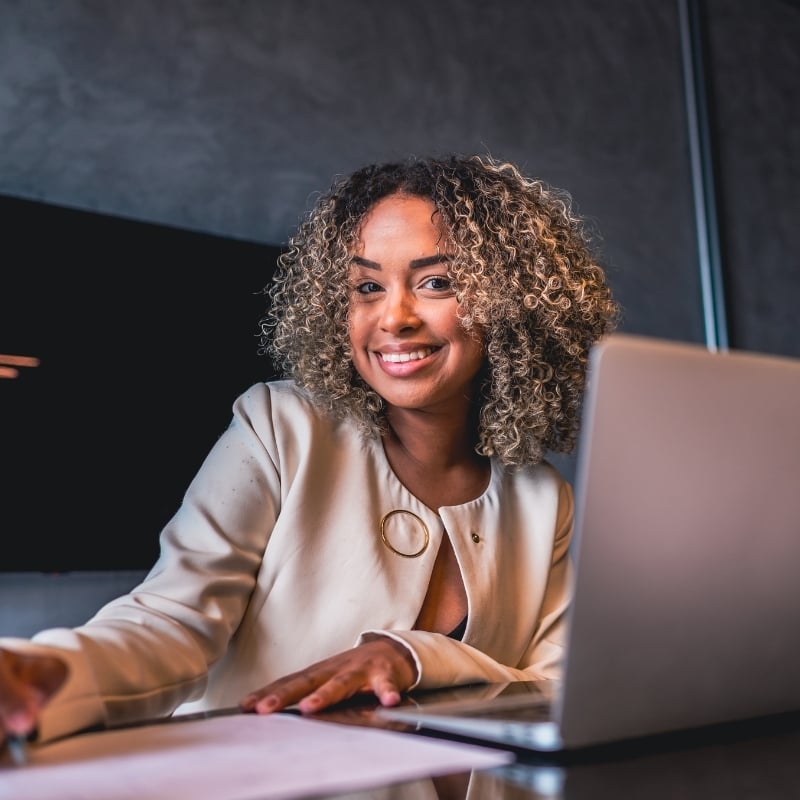 Woman at Computer
